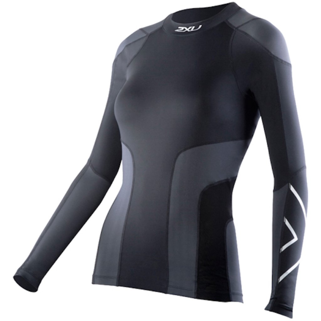 2xu Elite Long Sleeve Compression Black Top